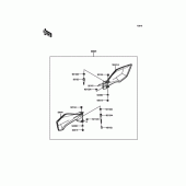 Схема вузла: Аксесуар (штанд) для Kawasaki KLE250 Versys-X 250 ABS
