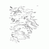 Схема вузла: Облицювальні елементи для Kawasaki ZX636 Ninja ZX-6R