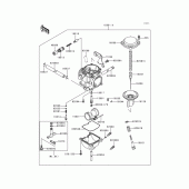 Схема узла: Карбюратор(1/2) для Kawasaki KL250 KLR250