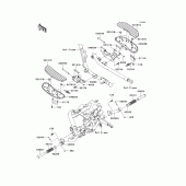 Схема узла: Подножки для Kawasaki VN1700 Vulcan 1700 Vaquero