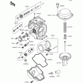 Схема узла: Карбюратор parts(-zx900ce026356) для Kawasaki ZX900 Ninja ZX-9R