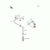 Схема узла: Катушка зажигания для Kawasaki KLX250 D-Tracker