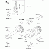Схема вузла: Колінчастий вал для Kawasaki ER500 ER-5