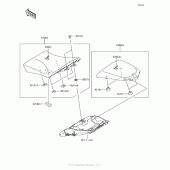 Схема узла: Сиденье для Kawasaki ZX1000 Ninja 1000 ABS