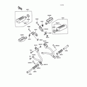 Схема узла: Step для Kawasaki KL250 KLR250