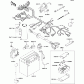 Схема вузла: Електроустаткування для Kawasaki VN800 Vulcan 800 Drifter