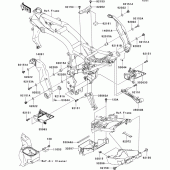 Схема вузла: Frame fittings(j1h) для Kawasaki ZR750 Z750
