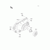 Схема вузла: Headlight(s) для Kawasaki ZX600 Ninja ZX-6
