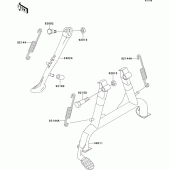 Схема вузла: Stand(s) для Kawasaki ZX1100 GPZ1100