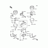 Схема вузла: Панель приладів для Kawasaki ZR750 Zephyr