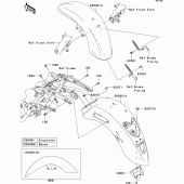 Схема узла: Fenders(1/2) для Kawasaki VN1700 VN1700 Classic ABS