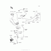Схема вузла: Fuel Evaporative System (Ca) для Kawasaki ZX1000 Ninja 1000