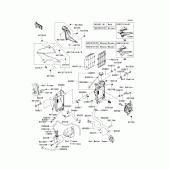 Схема вузла: Радіатор (1/2)(t9f/taf) для Kawasaki KLX250 KLX250S