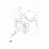 Схема вузла: Headlight(s) для Kawasaki KLX400 KLX400R