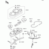 Схема узла: Meter(s) для Kawasaki EX500 EX500