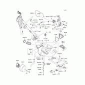 Схема вузла: Air cleaner(1/2) для Kawasaki KL650 KLR650