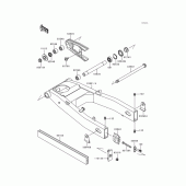 Схема узла: Swingarm(zx600-e3) для Kawasaki ZX600 Ninja ZX-6