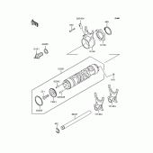 Схема вузла: Копірний вал & Вилки для Kawasaki ZR400 Zephyr