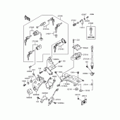 Схема вузла: Замок запалювання для Kawasaki BJ250 Estrella RS
