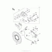 Схема узла: Задний тормоз для Kawasaki BR250 Z250SL ABS