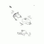 Схема узла: Наклейки для Kawasaki ZG1000 Concours