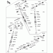 Схема вузла: Клапан для Kawasaki VN1500 VN1500 Drifter