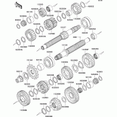 Схема вузла: Трансмісія для Kawasaki ZX900 Ninja ZX-9R
