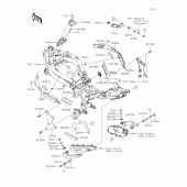 Схема узла: Крепление двигателя для Kawasaki EX400 Ninja 400R