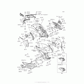 Схема вузла: Cowling (Center) для Kawasaki ZX1400 Ninja ZX-14R