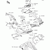 Схема вузла: Заднє крило для Kawasaki ZX1000 Ninja ZX-10R
