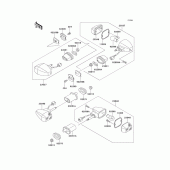 Схема узла: Поворотники для Kawasaki ZX900 Ninja ZX-9R