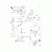 Схема вузла: Кермо & Пульт управління кермовим для Kawasaki VN2000 Vulcan 2000