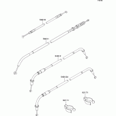 Схема вузла: Троси для Kawasaki EJ800 W800