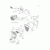 Схема вузла: Повітряний фільтр Kawasaki VN900 Vulcan 900 Custom