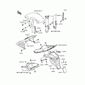 Схема вузла: Fenders для Kawasaki ZR750 Z750