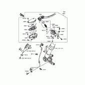 Схема вузла: Передній гальмівний циліндр Kawasaki ZR1000 Z1000 ABS