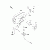 Схема вузла: Headlight(s) для Kawasaki EX250 ZZR250