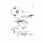 Схема вузла: Decals(Green) для Kawasaki ZX636 Ninja ZX-6R ABS