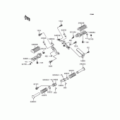 Схема вузла: Підніжки для Kawasaki BN125 Eliminator