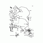 Схема вузла: Brake Piping для Kawasaki ZR900 Z900 ABS