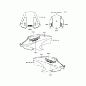 Схема вузла: Decals(Black) для Kawasaki KLE650 Versys 650 ABS