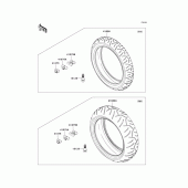 Схема вузла: Шини для Kawasaki ZX1400 Ninja ZX-14