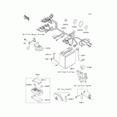Схема вузла: Електроустаткування для Kawasaki EX250 ZZR250