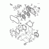 Схема вузла: Engine cover(s) для Kawasaki VN1500 VN-15