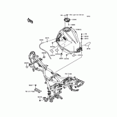 Схема узла: Топливный бак для Kawasaki KLE300 Versys-X 300 ABS