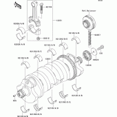 Схема вузла: Колінчастий вал для Kawasaki ZR1200 ZRX1200