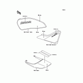Схема вузла: Наклейки (Bull-/White; ZR400-G2) для Kawasaki ZR400 Zephyr X