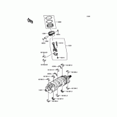 Схема узла: Коленвал/поршень(и) для Kawasaki ZX636 Ninja ZX-6R ABS KRT Edition