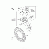 Схема узла: Передний тормоз для Kawasaki EX650 Ninja 650