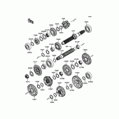 Схема узла: Трансмиссия для Kawasaki ZX1000 Ninja ZX-10RR